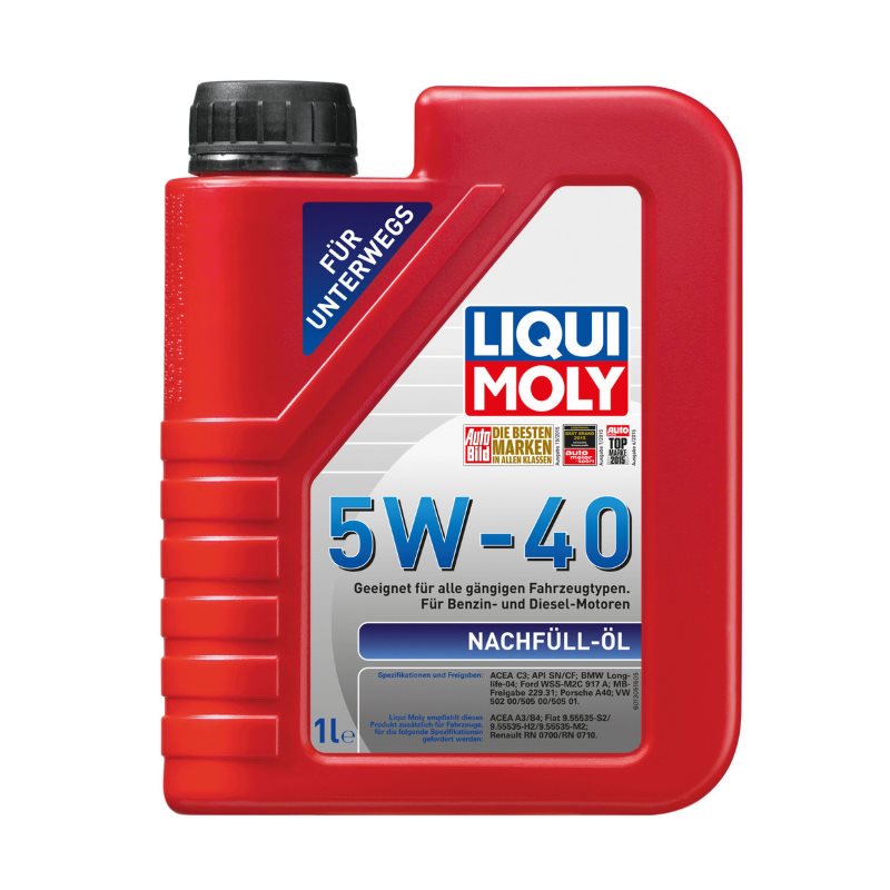 SAE 5W-40 LIQUI-MOLY Nachfull Oil